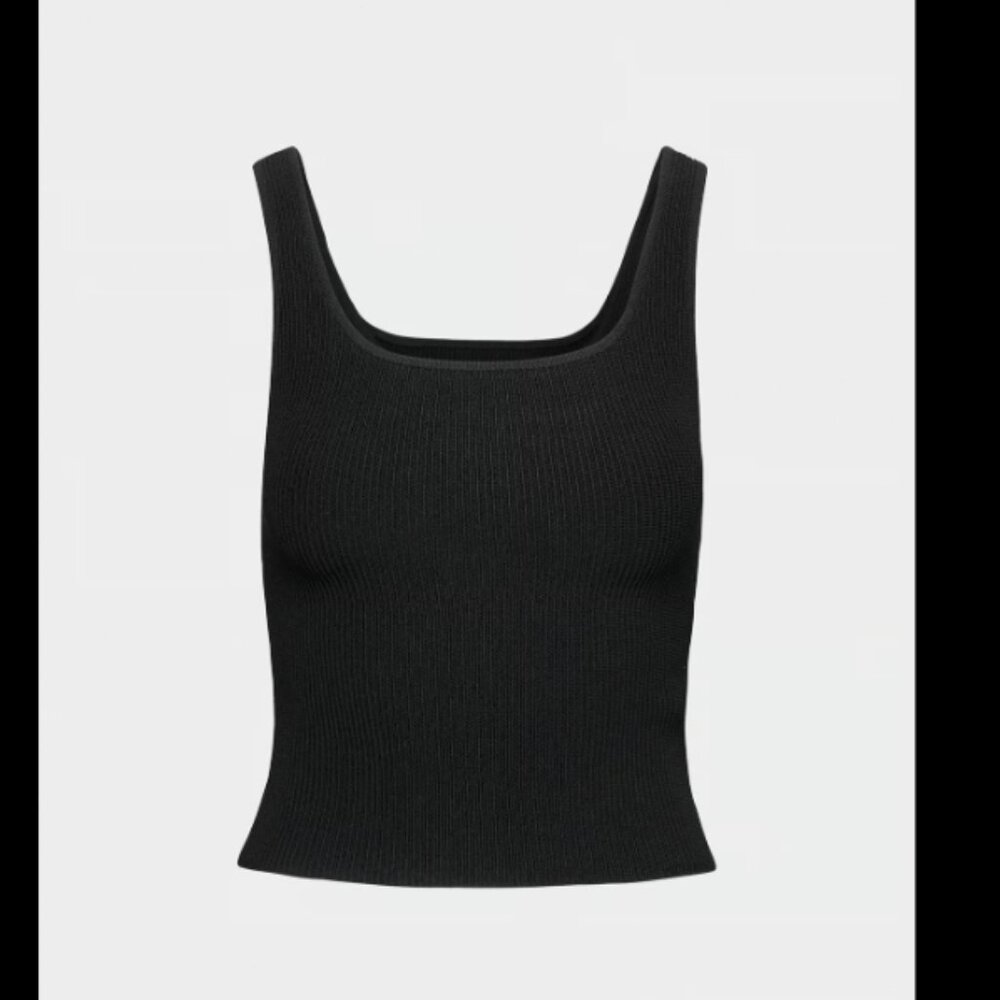 Aritzia Babaton Sculpt Knit Squareneck Tank